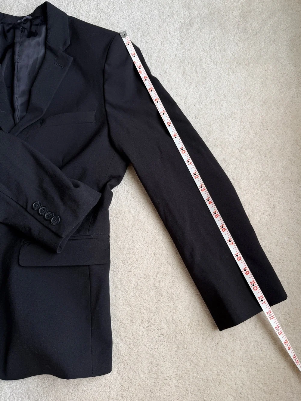 Calvin Klein black suit coat blazer Boys Size 16